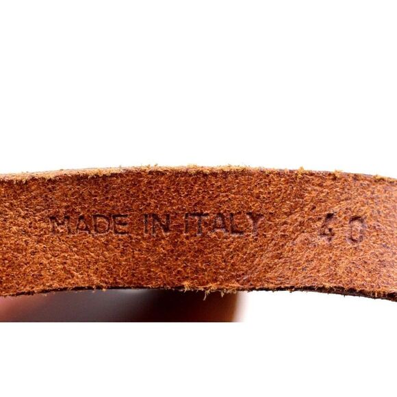 Acne Italy BROWN SUEDE SILVER LEATHER OPEN TOE HIGH HEEL WEDGE SHOES Sz 40 9.5 - Picture 10 of 10